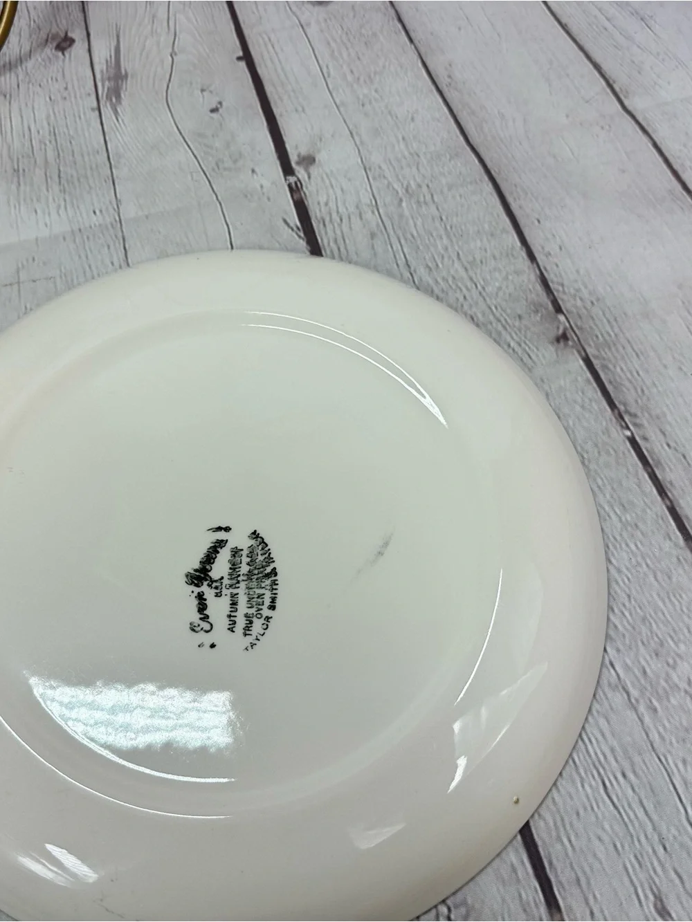 Vtg Autumn Harvest by Taylor, Smith & Taylor (TS&T) Dinner Plate wheat farmhouse
